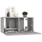 vidaXL Ensemble de meubles TV 6 Pièces Gris béton Bois d'ingénierie