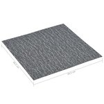 vidaXL Dalles de plancher autoadhésives 5 11 m² PVC gris