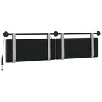 vidaXL Tête de lit suspendue Gris nuage Tissu
