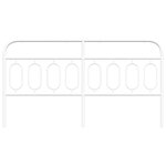 vidaXL Tête de lit métal blanc 183 cm