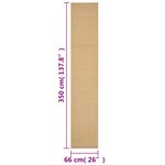 vidaXL Tapis Sisal naturel 66x350 cm