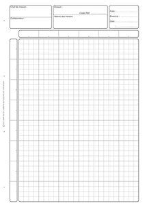 Bloc Audit Contrôle Interne A4 80 pages Avec Entête de Dossier Blanc ELVE