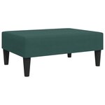 vidaXL Canapé-lit à 2 places avec repose-pied vert foncé velours