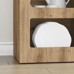 vidaXL Buffet Chêne artisanal 40 x 35 x 100 5 cm Bois d'ingénierie