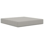 vidaXL Coussin de canapé d'extérieur 2 Pièces Gris Polyester
