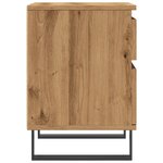 vidaXL Table de chevet chêne artisanal 40x35x50 cm bois d’ingénierie