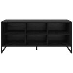 vidaXL Cabinet à chaussures avec stockage Chêne noir 60 x 35 x 44 cm