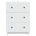 vidaXL Armoire à tiroirs Blanc 66 x 34 5 x 90 cm Bois d'ingénierie