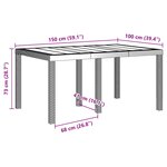 vidaXL Ensemble de salle à manger pour jardin 5 pc Marron Rattan Polt