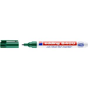 Marqueur cd-dvd-bd 8400 vert 0 5-1 mm x 10 EDDING