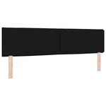 vidaXL Tête de lit LED avec bandes LED Noir 180 cm tissu