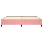 vidaXL Cadre de lit Rose 200x200 cm Velours