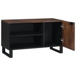 vidaXL Meuble TV – 80 x 31 5 x 46 cm en bois massif et reconstitué