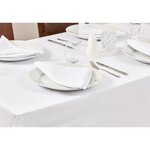 Serviette blanche en polyester 510 x 510 mm - lot de 10 - mitre -  - polyester 510x510xmm
