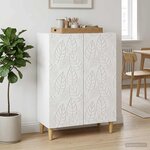 vidaXL Buffet Blanc 66 x 34 5 x 90 cm Bois d'ingénierie