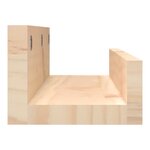 vidaXL Étagères murales 2 Pièces 50x12x9 cm Bois de pin massif