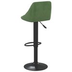 vidaXL Tabourets de bar lot de 2 vert foncé velours
