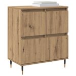 vidaXL Armoire de rangement 2 Pièces Chêne artisanal 60 x 35 x 70 cm