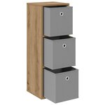 vidaXL Buffet Chêne artisanal 30 5 x 27 x 84 5 cm