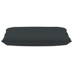 vidaXL Coussins de canapé palette 4 Pièces Anthracite Tissu