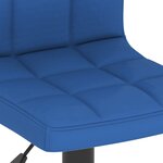 vidaXL Tabourets de bar lot de 2 bleu tissu