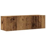 vidaXL Ensemble de meuble TV mural 3 Pièces vieux bois bois d'ingénierie