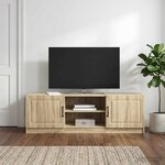 vidaXL Meuble TV Chêne Sonoma 150 x 31 x 47 cm Bois d'ingénierie