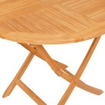 vidaXL Table pliable de jardin 85x76 cm Bois de teck solide