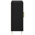vidaXL Buffet Chêne noir 69 5 x 34 x 90 cm Bois d'ingénierie