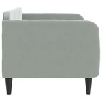 vidaXL Lit de repos sans matelas gris clair 80x200 cm velours