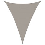 vidaXL Voile d'ombrage 160 g/m² triangulaire gris clair 3x4x4 m PEHD