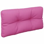 vidaXL Coussins de palette 2 Pièces rose tissu