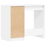 vidaXL Bureau Blanc brillant 90x45x76 cm Bois d’ingénierie