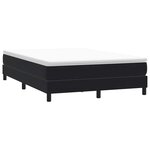 vidaXL Sommier à lattes de lit sans matelas noir 140x220 cm velours
