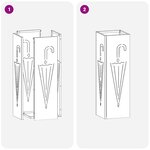 vidaXL Porte-parapluies Anthracite Métal Standard Porte-parapluies
