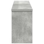 vidaXL Porte-manteau mural avec étagère Gris béton 75 x 16 x 26 cm