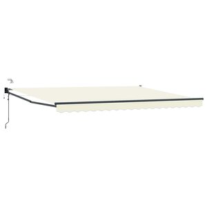 vidaXL Auvent rétractable électrique Crème 4 5 × 3 m