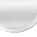 Miroir décoration moderne design LED 80 x 80 x 3 cm argent 03_0010164