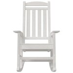 vidaXL Chaise Berçante de Jardin Blanc 92 x 70 x 108 cm HDPE