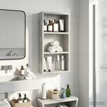 vidaXL Armoire murale de salle de bain Gris Béton 30 x 10 x 60 5 cm