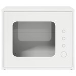 vidaXL Maison pour chat Blanc Brillant 51 x 30 x 42 5 cm