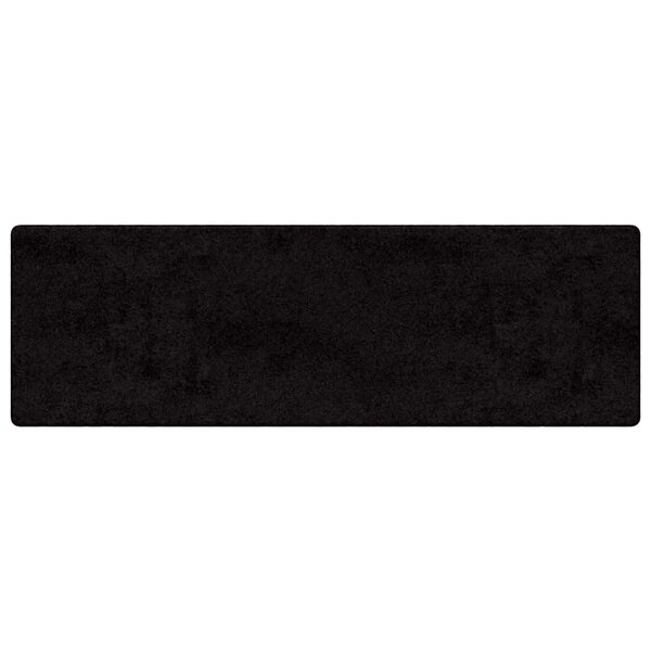 vidaXL Tapis Couloir Noir 50 x 250 cm