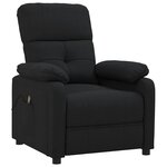 vidaXL Fauteuil de massage Noir Tissu
