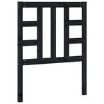 vidaXL Tête de lit Noir 81x4x100 cm Bois massif de pin