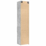 vidaXL Armoire de rangement mince gris béton 50x42 5x225 cm