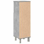 vidaXL Armoire de salle de bain Gris béton 30x30x95 cm Aggloméré