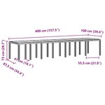 vidaXL Ensemble de salle à manger de jardin 15 Pièces Blanc Grand