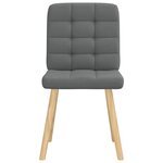 vidaXL Chaises à manger lot de 4 gris foncé tissu