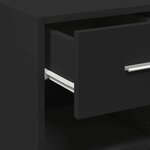 vidaXL Buffet noir 45x42 5x93 cm bois d'ingénierie