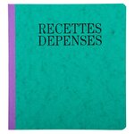 Registre exacompta 930 piqûre recettes - dépenses 2 colonnes